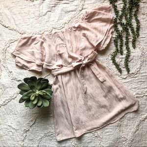 ShowPo Blush Off The Shoulder Dress